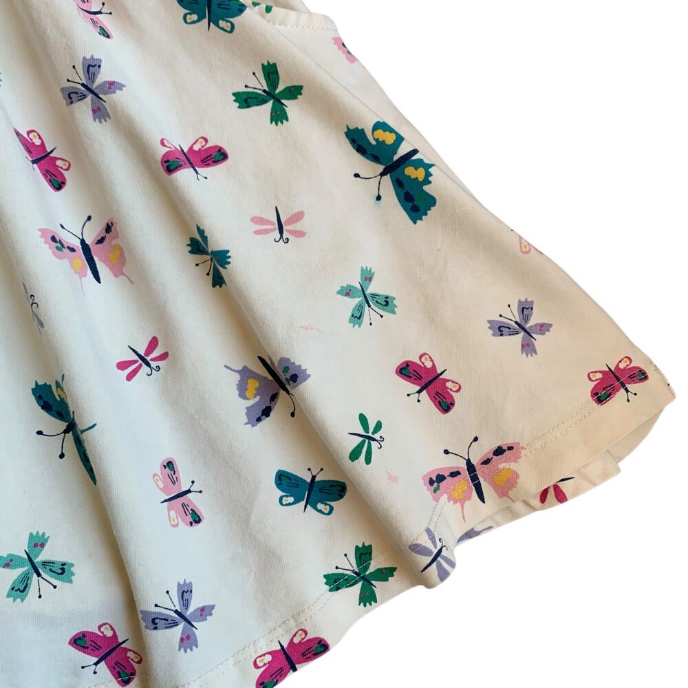 Hanna Andersson Butterfly Flutter Sleeve Skater Twirl Dress with Pockets - Picture 3 of 7